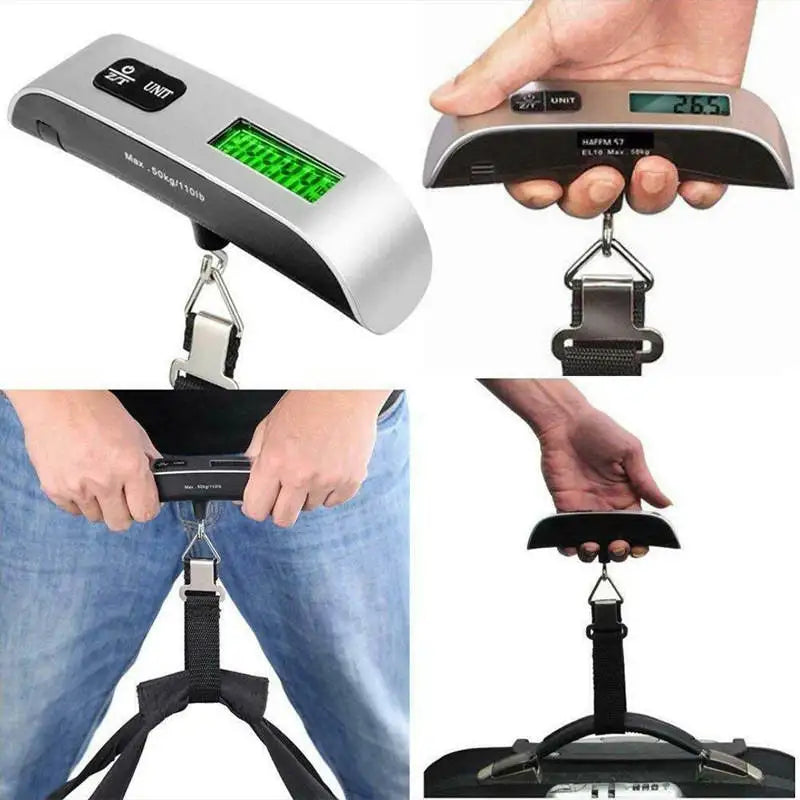 Digital Luggage Scale 110lb/50kg – LCD Hanging Travel Scale Luggage Scale SPOT