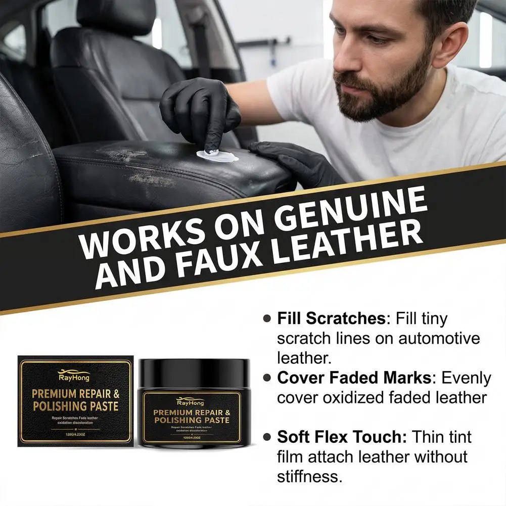 Leather & Plastic Repair Cream – Scratch & Scuff Polishing Paste Leather Repair Cream SPOT
