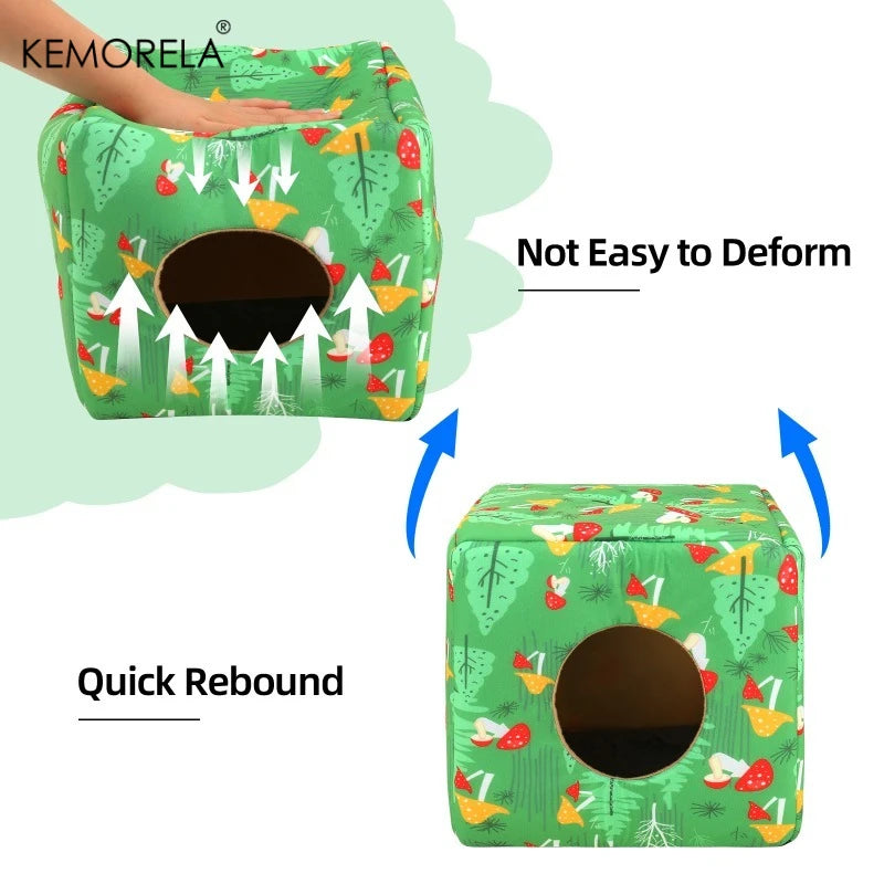 Washable Small Animal Hideout Bed – Guinea Pig, Rabbit & Hamster Small Animal Hideout SPOT