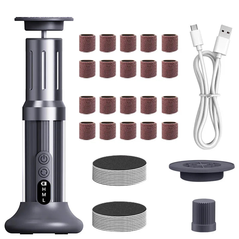 DUTRIEUX Electric Foot Callus Remover Pedicure Tool Set Electric Callus Remover SPOT Black
