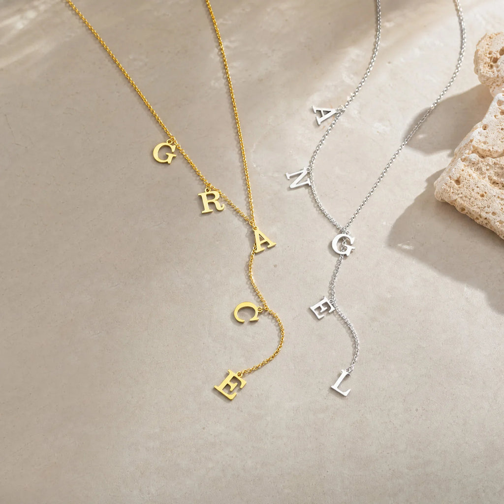 Custom Name Necklace – 18K Gold Plated Stainless Steel Women Personalized Necklace SPOT