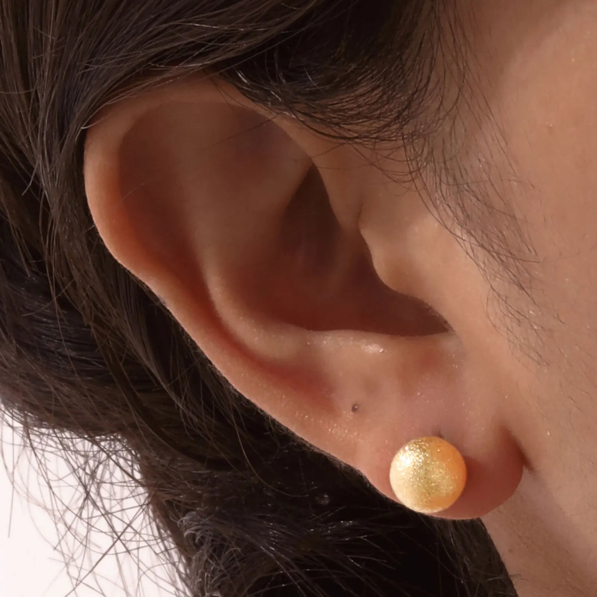 8mm 18K Gold Ball Stud Earrings – Stainless Steel, Nickel-Free Ball Stud Earrings SPOT