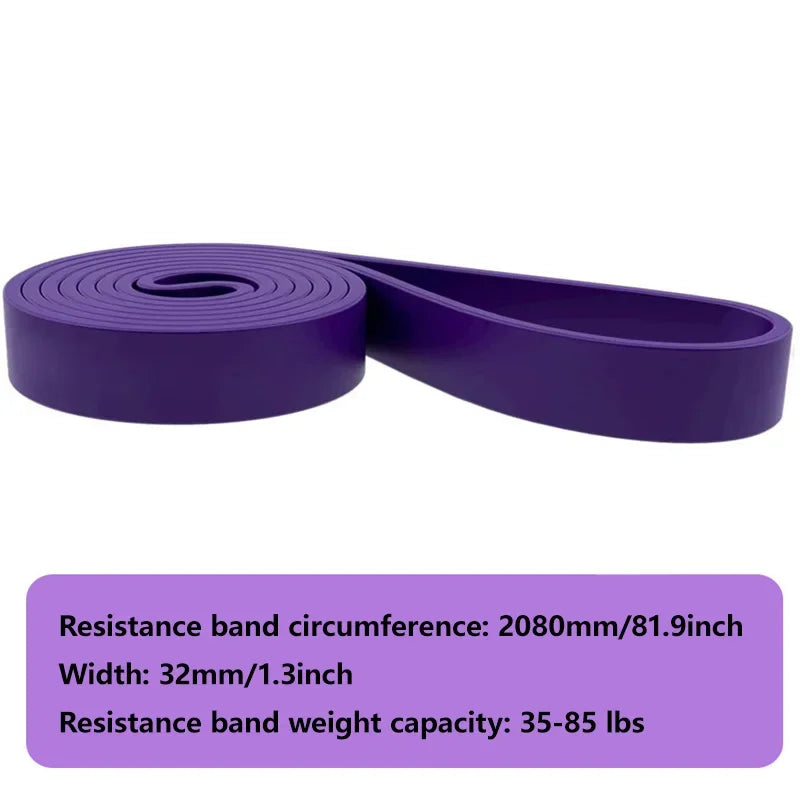 Resistance Band for Pull-Ups, Yoga & Strength Training – TPE Resistance Band SPOT Purple 35-85LB