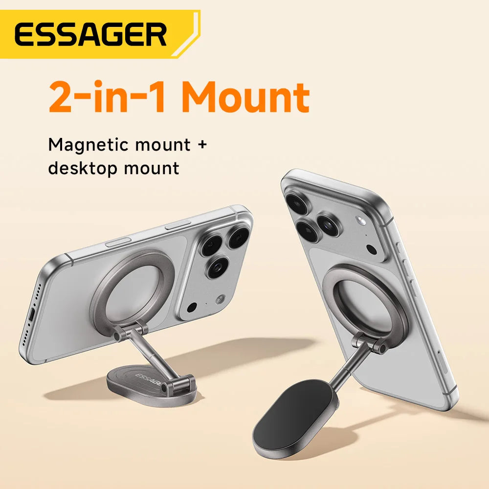 Essager Foldable Magnetic Phone Stand – MagSafe & Universal Magnetic Phone Stand SPOT