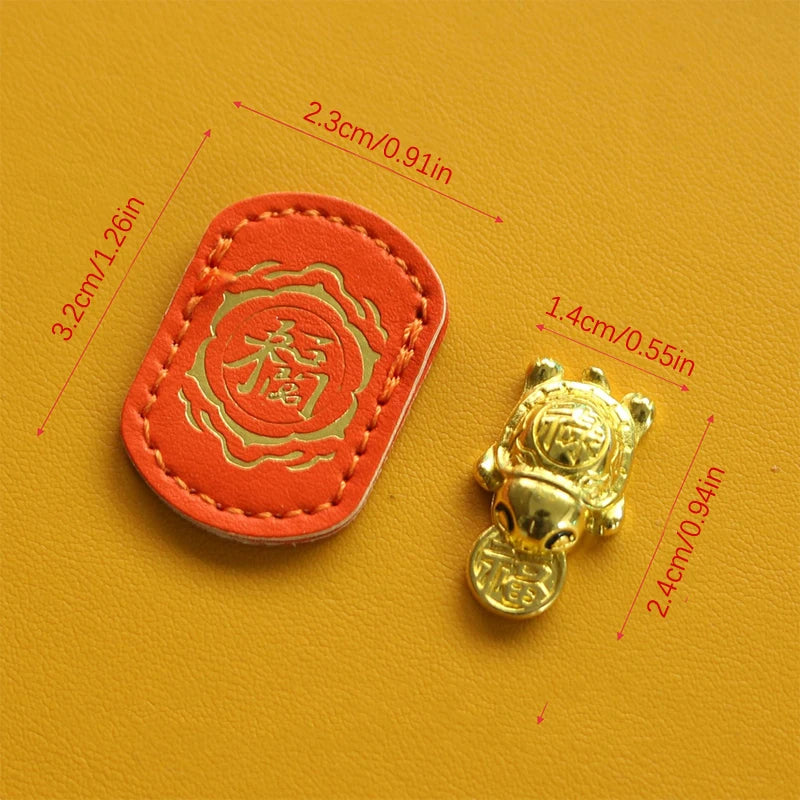 Feng Shui Lucky Turtle Amulet – Metal Wealth Charm Statue Decorative Figurine SPOT