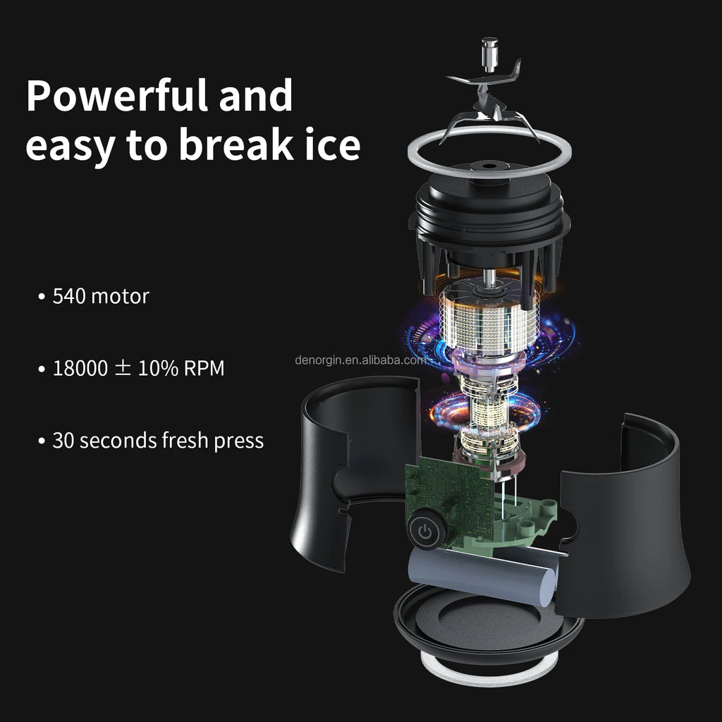 DUTRIEUX 600ml Portable USB Rechargeable Smoothie Blender BPA-Free Portable Blender SPOT