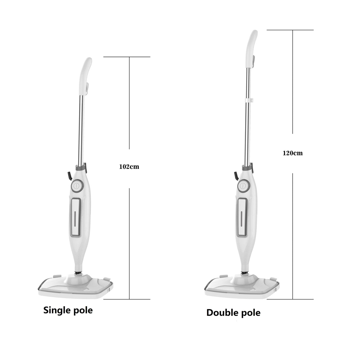DUTRIEUX 1500W Electric Steam Mop – Multi-Surface Floor Cleaner Electric Steam Mop SPOT White EU
