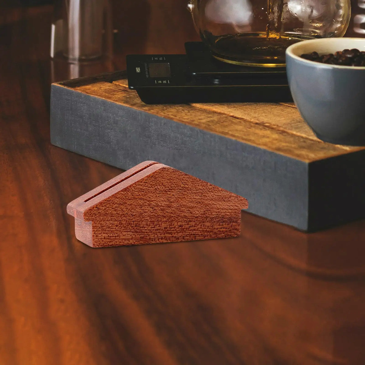 Walnut Wood Coffee Filter & Puck Screen Holder Stand Coffee Filter Holder SPOT
