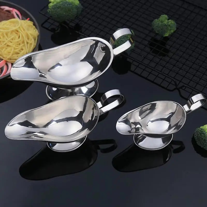 Stainless Steel Sauce Boat – Drip-Free Gravy Pourer Dispenser Gravy Sauce Boat SPOT