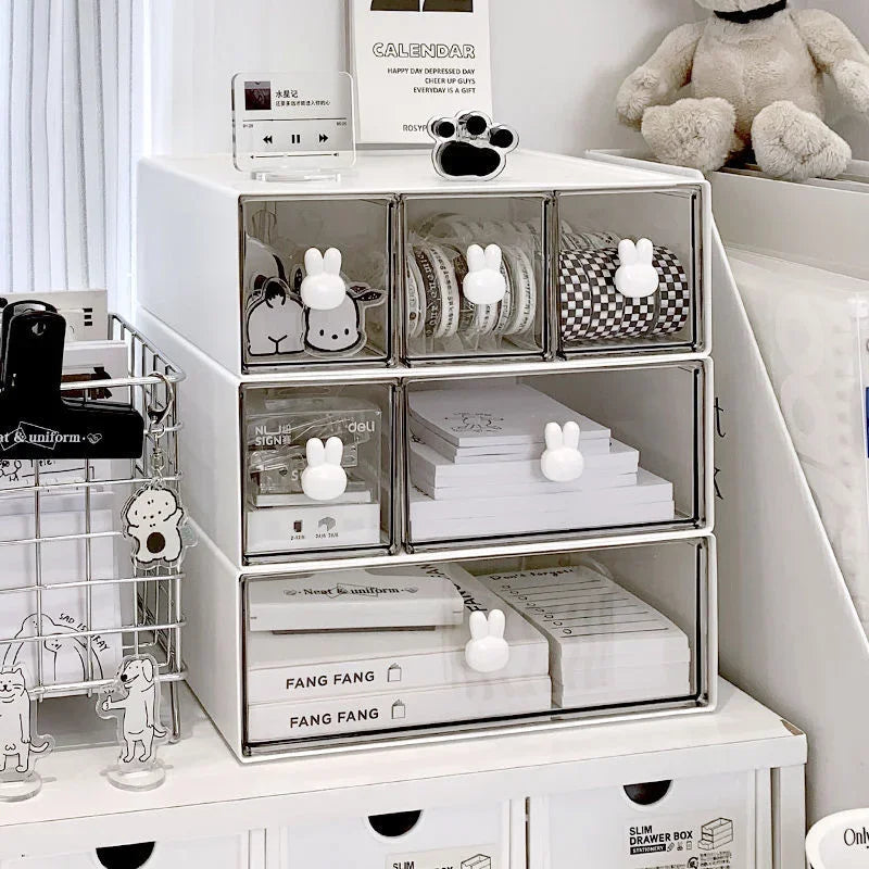 Rabbit Handle Desktop Drawer Organizer – Multi-Compartment Desktop Drawer Organizer SPOT