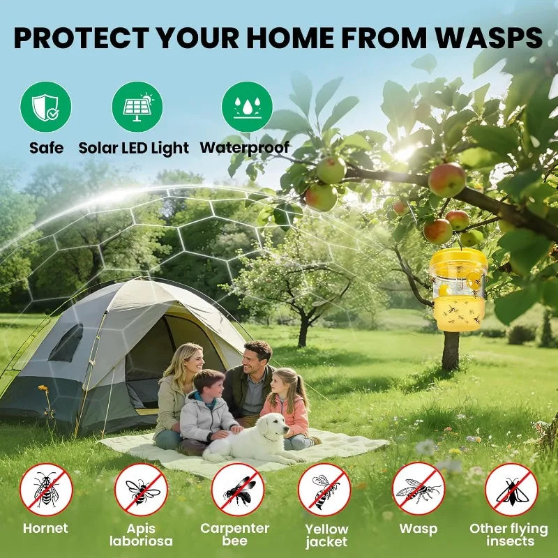 Clear Plastic Insect Trap with Lid – Outdoor Fly & Gnat Catcher Outdoor Insect Trap SPOT