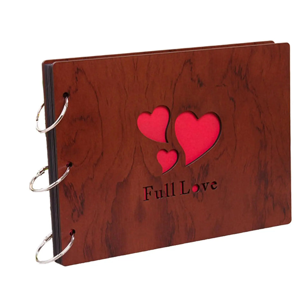Wooden Memory Album – Guest Book & Scrapbook Photo Album Memory Scrapbook Album SPOT HappyEveryday