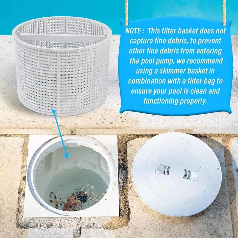 Pool Skimmer Basket for Inground & Above Ground Pools | ABS Pool Skimmer Basket SPOT