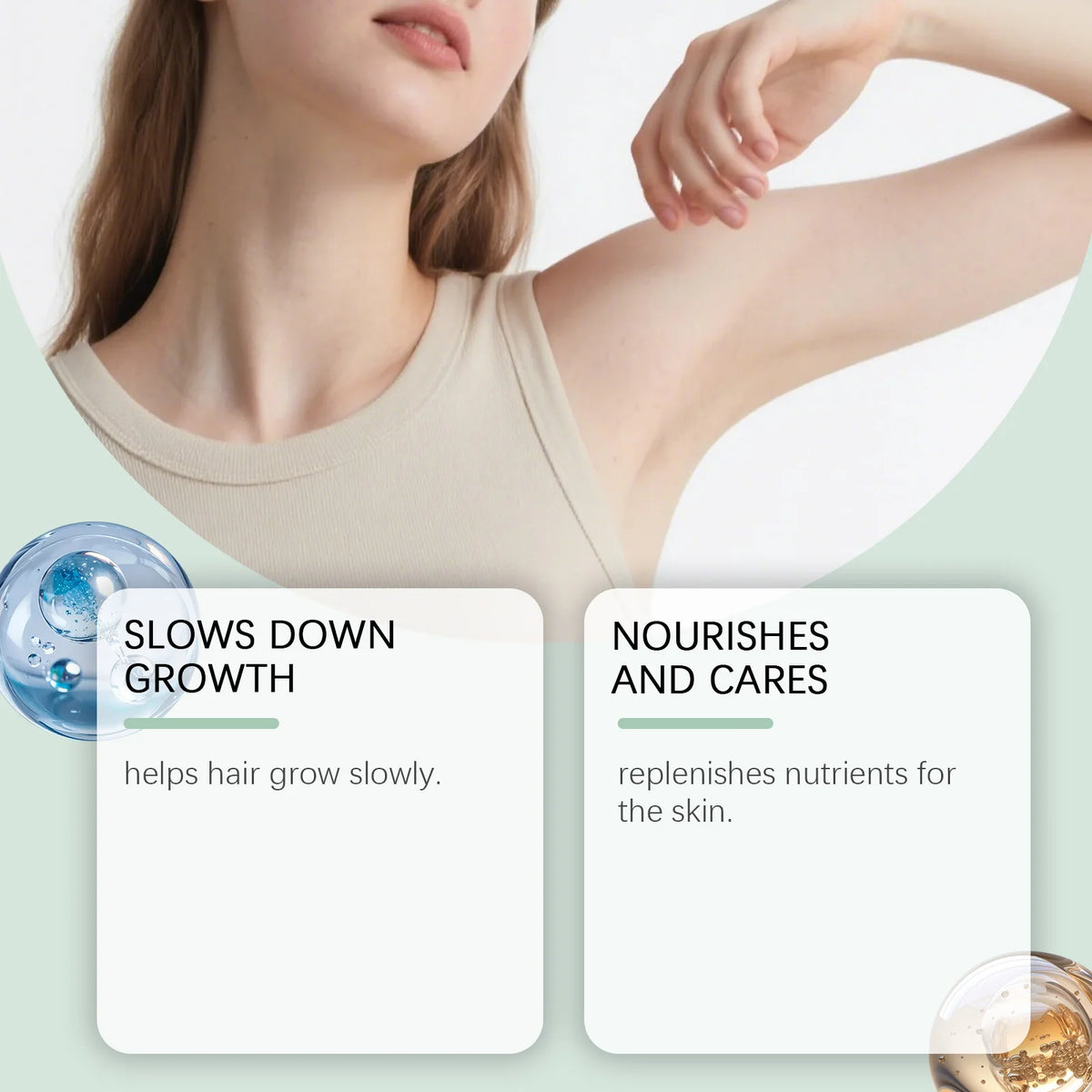 OceAura Cyperus Rotundus Hair Removal Oil 60ml – Body & Legs Hair Removal Oil SPOT