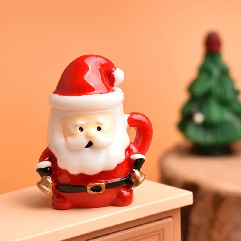 Mini Santa Claus Teacup Resin Decoration – Christmas Miniature Christmas Miniature Decor SPOT