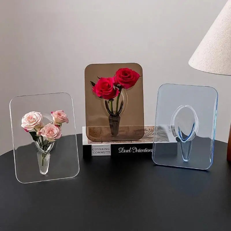 Acrylic Photo Frame Vase – Hydroponic Flower Home Décor Photo Frame Vase SPOT