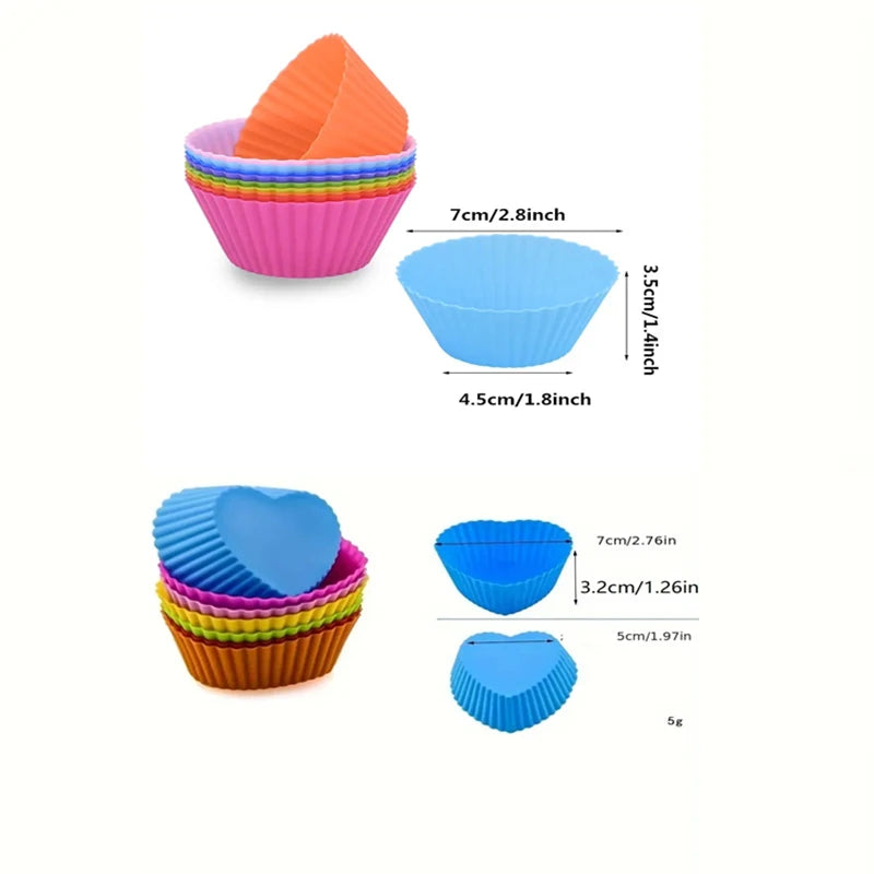 Food Grade Silicone Cupcake & Muffin Molds – BPA-Free, Non-Stick Silicone Baking Molds SPOT