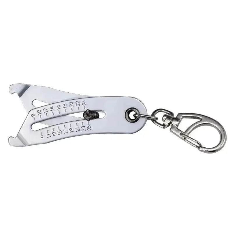 Portable Thread Gauge – Bolt & Nut Size Checker Keychain Thread Size Gauge SPOT 1PCS