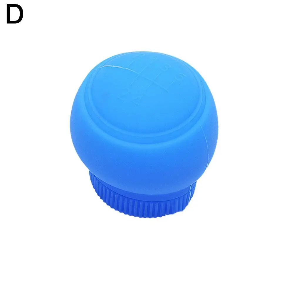 Silicone Gear Shift Knob Cover – Universal Non-Slip Protector Gear Knob Cover SPOT Blue 5 gear