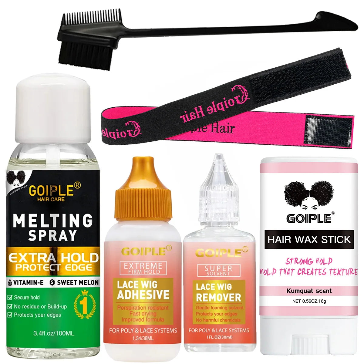 GOIPLE Lace Melting Spray & Waterproof Wig Bonding Kit Wig Bonding Kit SPOT 100melt-38ml-30-16g