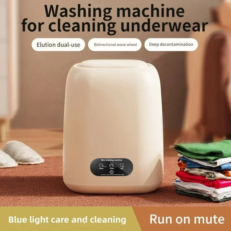 Mini Portable Automatic Washing Machine with Spin Dryer 220V Portable Washing Machine SPOT