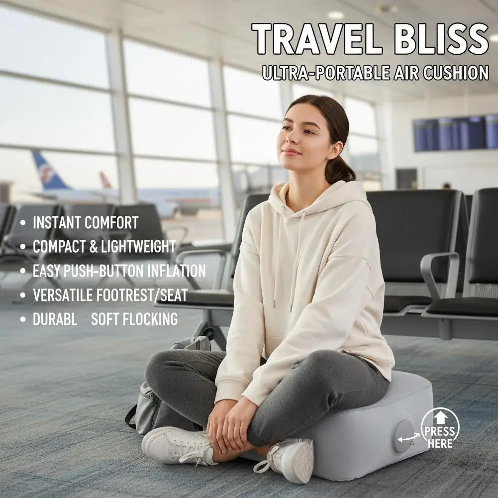 Foldable Inflatable Air Seat Cushion – Portable Footrest Inflatable Seat Cushion SPOT