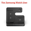 VIKEFON 3-in-1 Wireless Charging Station for Samsung Galaxy Wireless Charging Station SPOT Black For Samsung