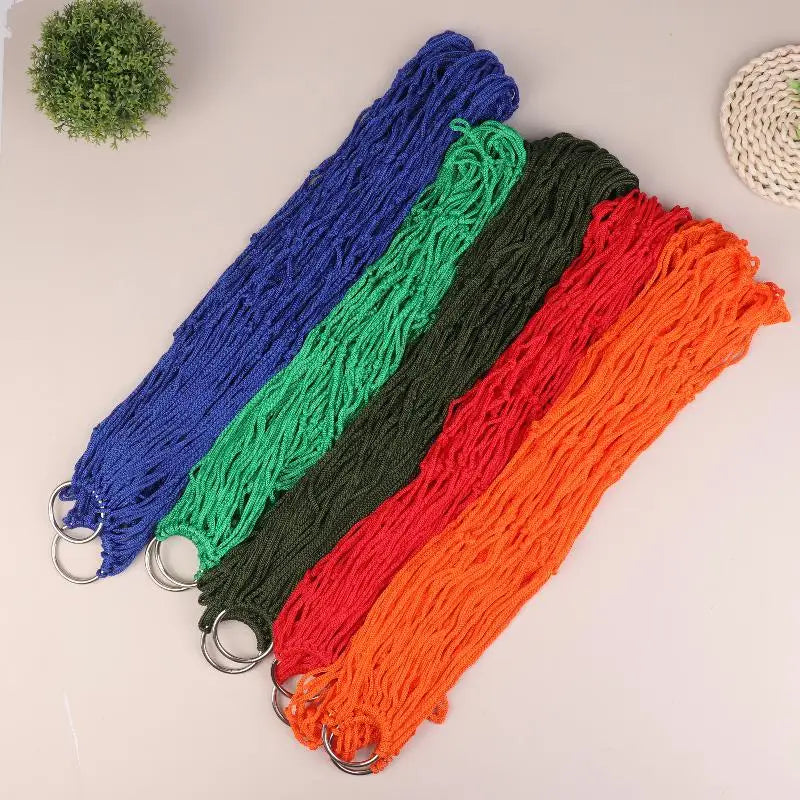 Thickened Nylon Rope Hammock – Portable Outdoor Swing Chair Outdoor Hammock SPOT