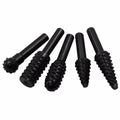5-Pc Rotary Rasp File Drill Bit Set – 1/4" Shank Burr Kit Rotary Rasp Bit Set SPOT 5PCS Black