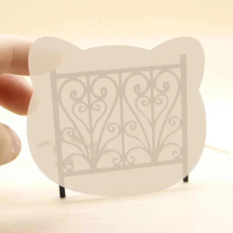 Miniature Carved Fence Guardrail – DIY Dollhouse & Scene Decor Dollhouse Accessory SPOT