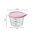 Airtight Glass Food Storage Jar – BPA-Free, Microwave Safe Glass Storage Jar SPOT Pink
