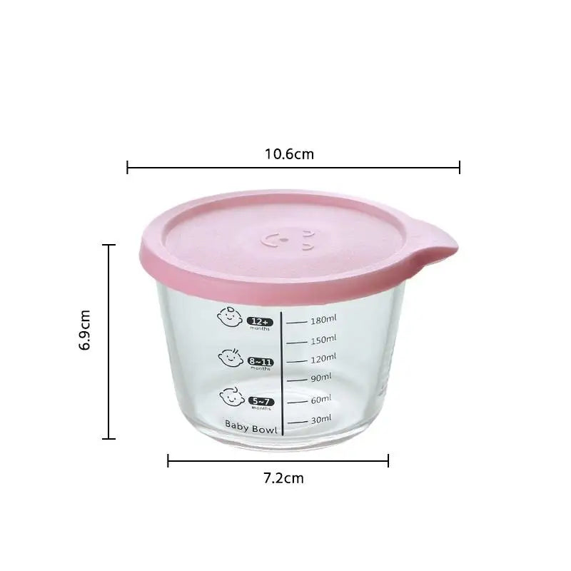 Airtight Glass Food Storage Jar – BPA-Free, Microwave Safe Glass Storage Jar SPOT Pink