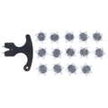 14-Pack Golf Shoe Replacement Spikes + Wrench – Quick-Twist TPR Golf Shoe Spikes SPOT White