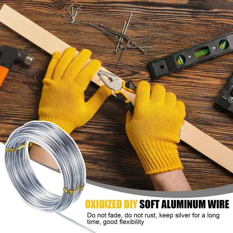 Silver Aluminum Craft Wire – Bendable DIY Wire 1/1.5/2mm Aluminum Craft Wire SPOT