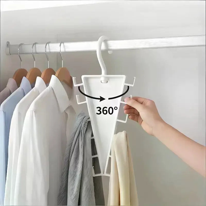 2-Pack 12-Hook Closet Hanger Organizer – Scarf Belt Tie Storage Closet Hanger Organizer SPOT