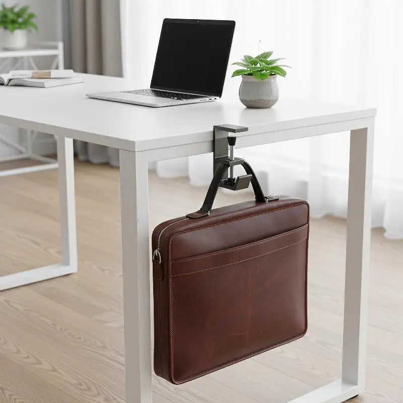 Adjustable Desk Edge Hook – Foldable Magnetic Bag Hanger Desk Hook Organizer SPOT