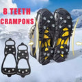8-Spike Ice Crampons – Anti-Slip Snow & Ice Shoe Grippers Ice Shoe Crampons SPOT M for EU 34-40