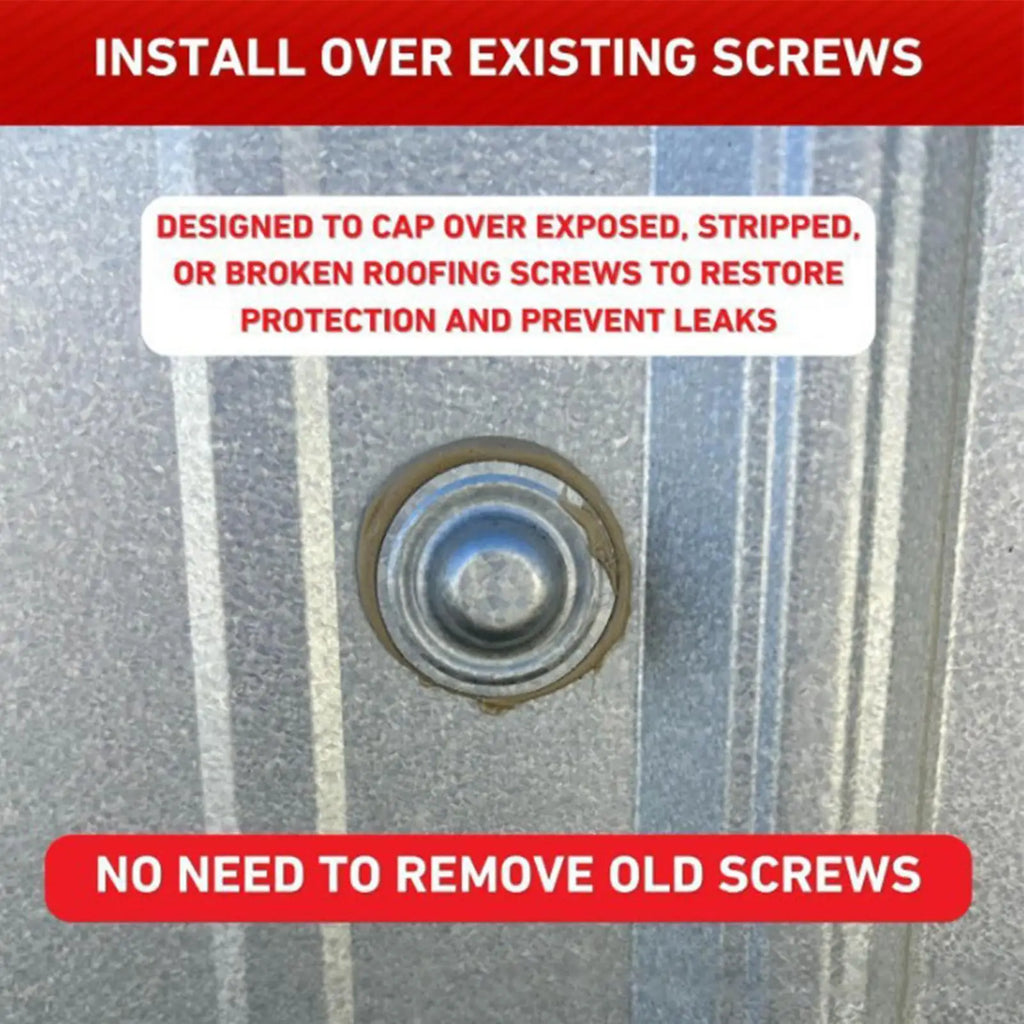 50-Pack Metal Screw Caps – Bolt Cover Caps for Roof & Outdoor Screw Cover Caps SPOT
