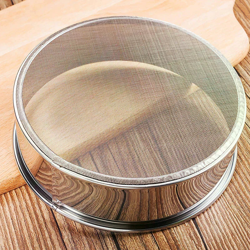 Stainless Steel Flour Sieve Strainer 40 Mesh – Kitchen Sifter Mesh Strainer Sifter SPOT