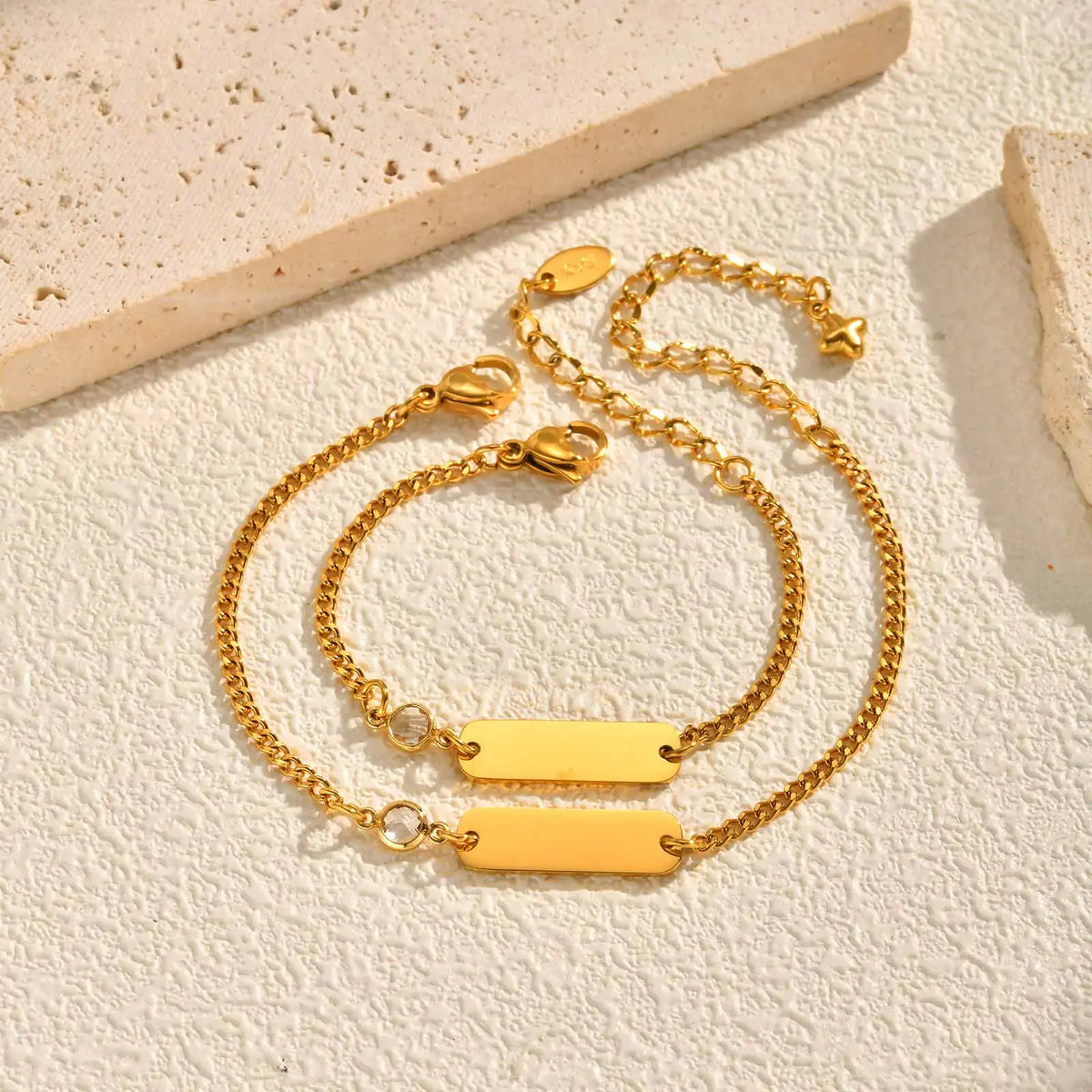 Personalized Name Baby Bracelet – 18K Gold Charm Toddler Gift Personalized Baby Bracelet SPOT