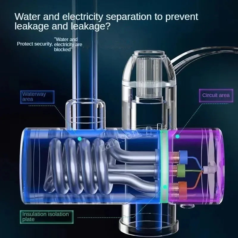 3000W Tankless Electric Water Heater Kitchen Faucet | Instant Hot Tankless Water Heater SPOT