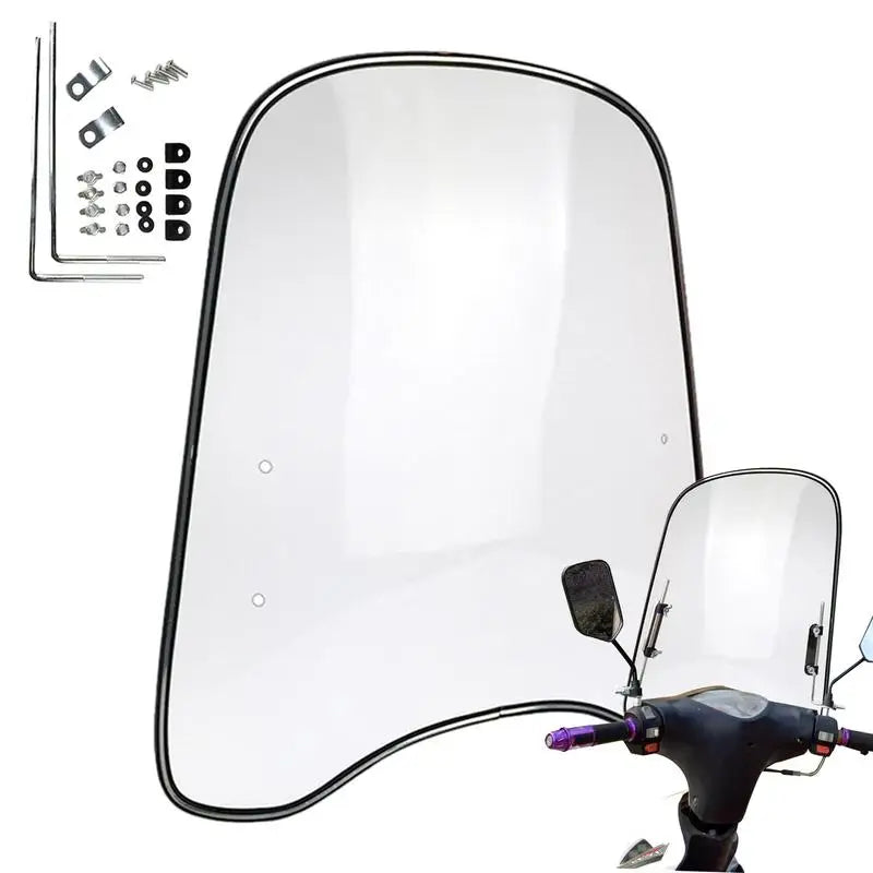 Universal Motorcycle Windshield – Large Clear PC Windscreen Motorcycle Windshield SPOT