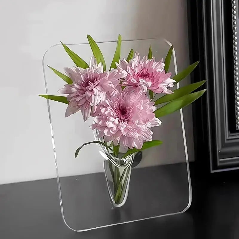 Acrylic Photo Frame Vase – Hydroponic Flower Home Décor Photo Frame Vase SPOT