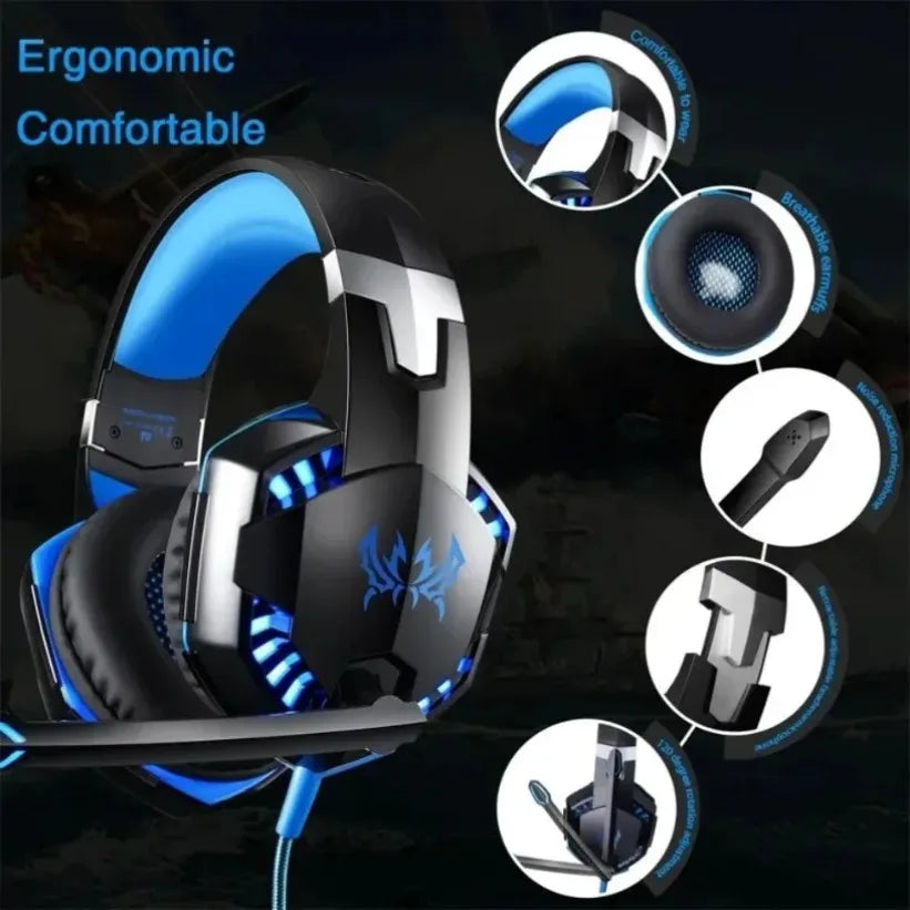 VIKEFON G2000 Wired Gaming Headset – 50mm Driver & LED Wired Gaming Headset SPOT