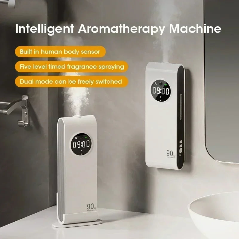 Wall-Mounted Aroma Diffuser with Motion Sensor, Clock & Light Aroma Diffuser SPOT