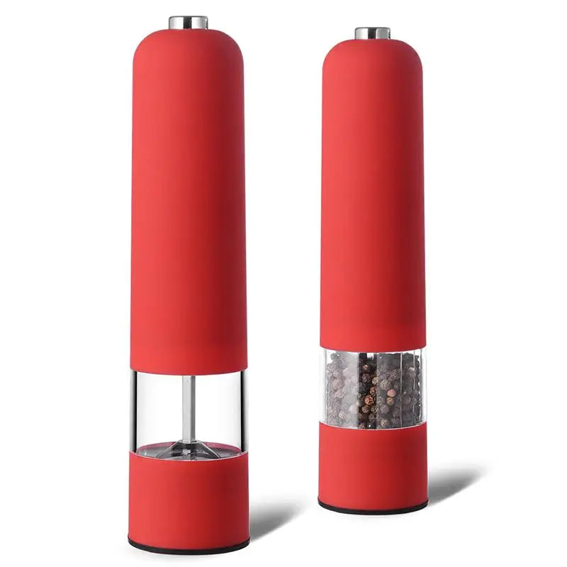 Automatic Electric Salt & Pepper Grinder with LED Light Electric Spice Grinder SPOT Red