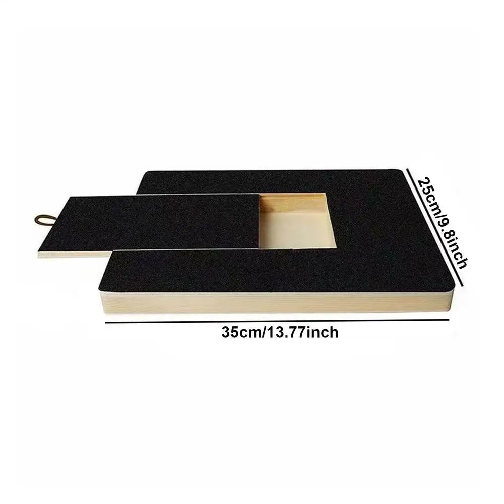 Wooden Dog Nail Scratcher Board – Sandpaper Pet Nail Grinder Pet Nail Scratcher SPOT Black