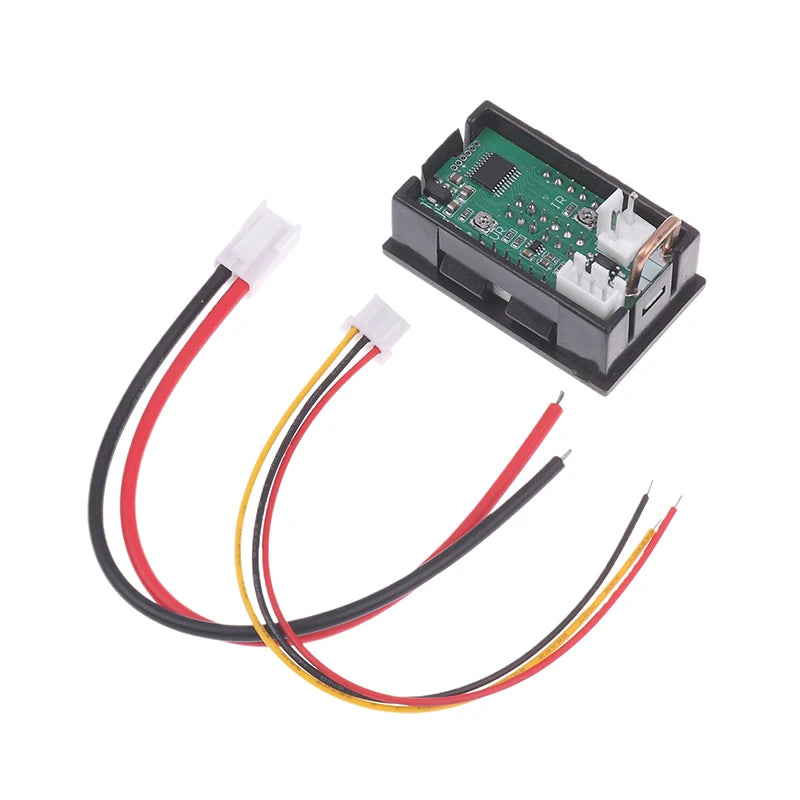 Mini Dual LED Voltmeter Ammeter – DC 0-100V 10A Display Digital Voltmeter Ammeter SPOT