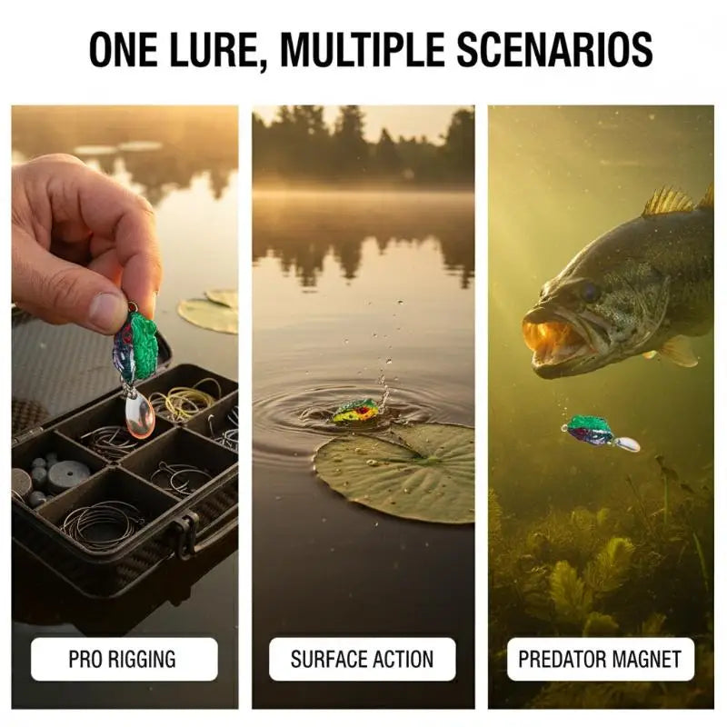 Mini Frog Fishing Lure 3cm 4.3g – 16 Colors Double Hook Fishing Lure SPOT