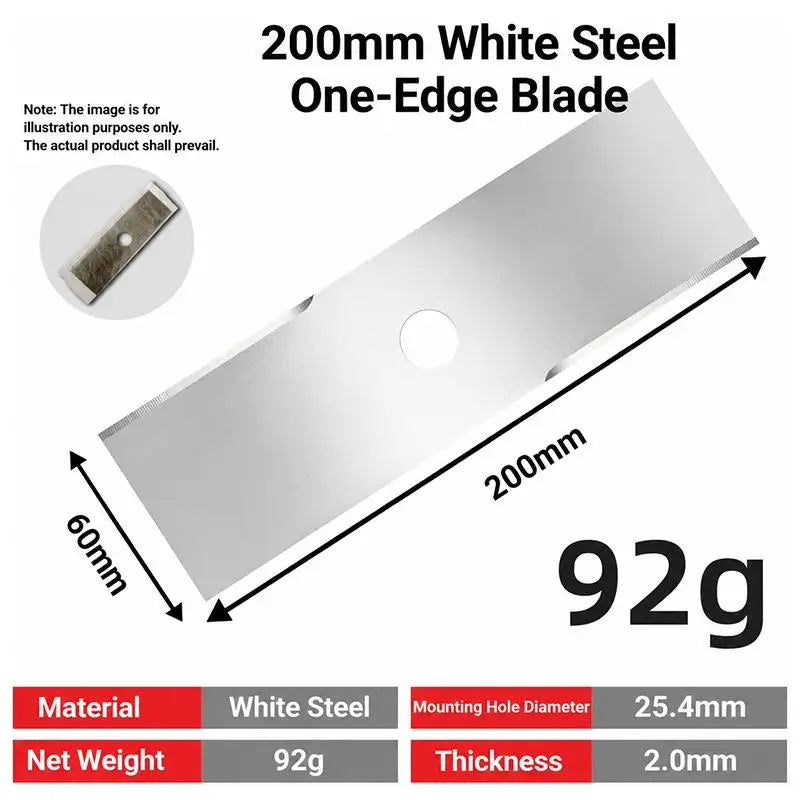 9-Inch Rhombus Lawn Mower Blade – Black-Plated Forged Steel Lawn Mower Blade SPOT A5